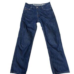Iron Workers Mens USA 36 Blue Denim Work Jeans Reinforced Mesh Motorcycle Jeans